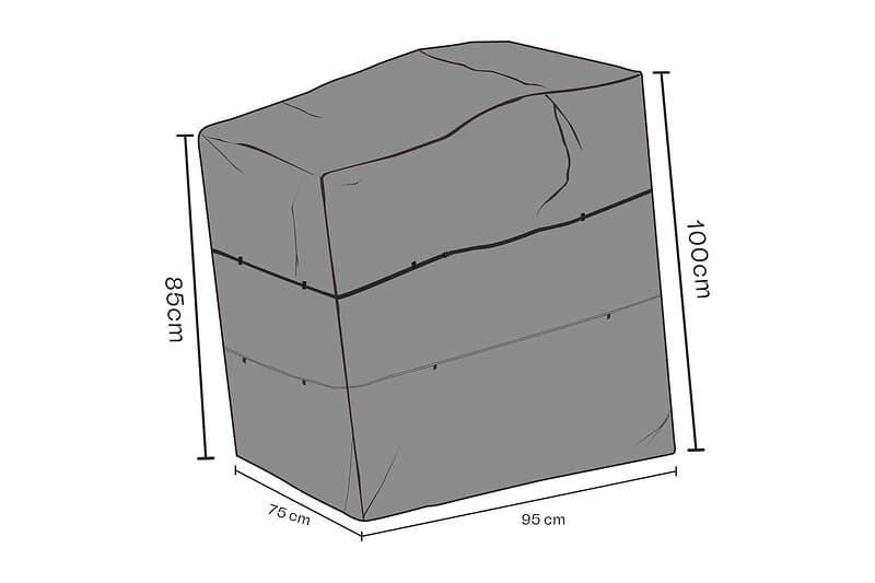 Brafab Möbelskydd (Vattentätt) Svart 75 x 95 x 85-100 cm