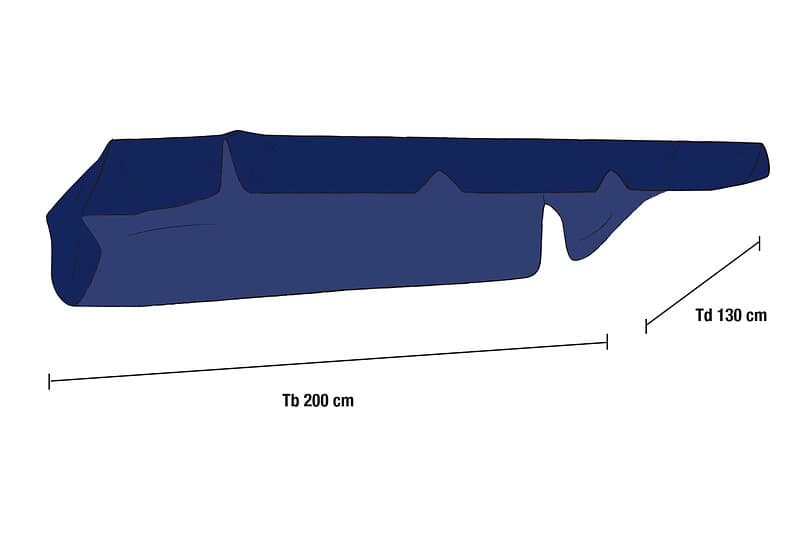 Brafab Olbia hammocktak Blå 200 x 130 cm