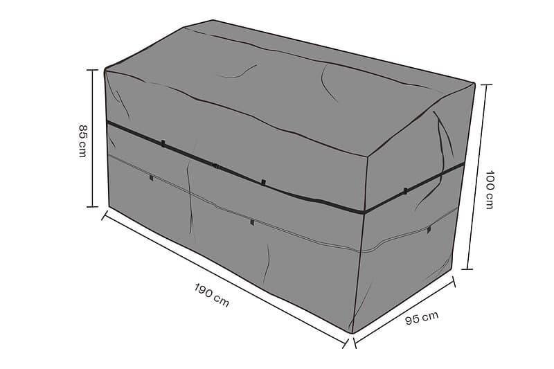 Brafab Möbelskydd (Vattentätt) Svart 190 x 95 x 85-100 cm