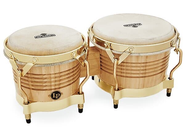 Latin Percussion LP M201AW BONGOS NATURAL GOLD