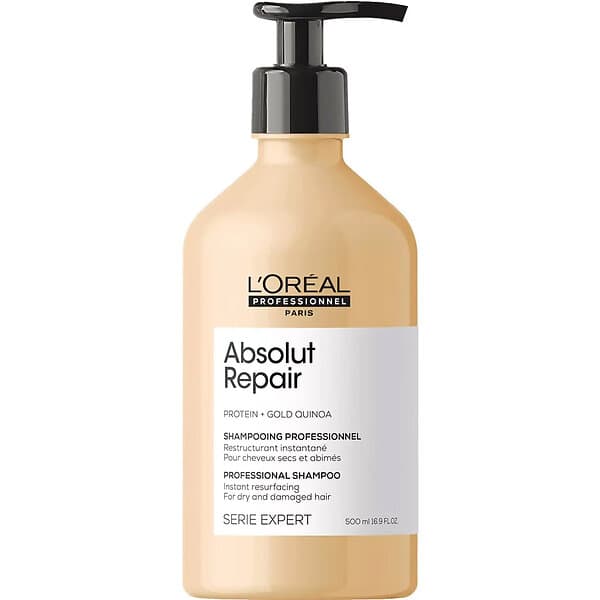L'Oreal Serie Expert Absolute Repair Protein + Gold Quinoa Shampoo 500ml