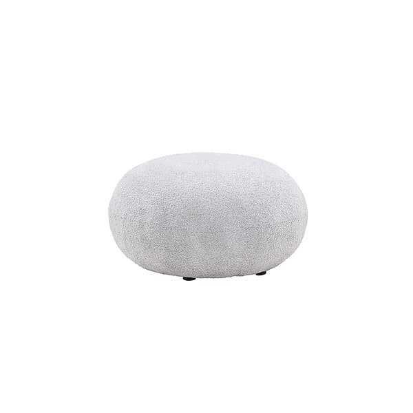 Venture Home Sittpuff Bologna Pouf Light grey Teddy 30037-106