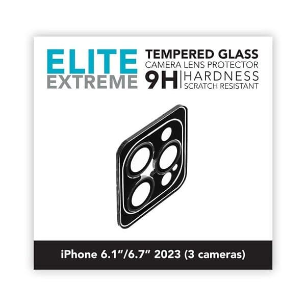 Linocell Elite Extreme Skydd för kameralinsen iPhone 15 Pro och 15 Pro Max