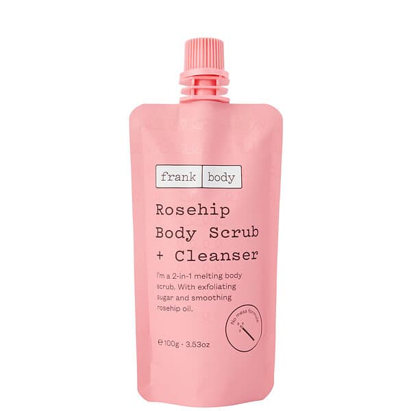 Frank Body Rosehip Body Scrub and Cleanser 100g