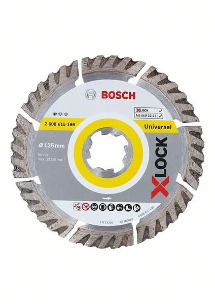 Bosch Diamantkapskiva Standard for Universal 125×22,23×2×10mm X-Lock