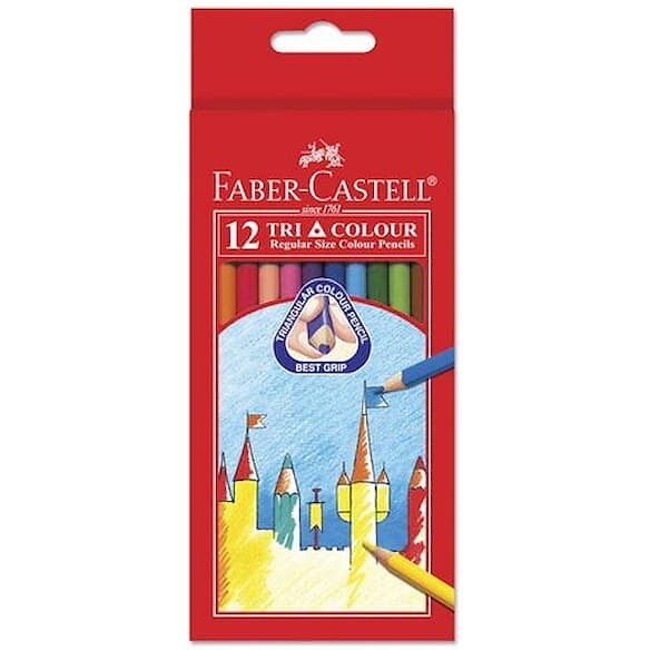 Tri Färgpenna Color Pencil Long 12/FP
