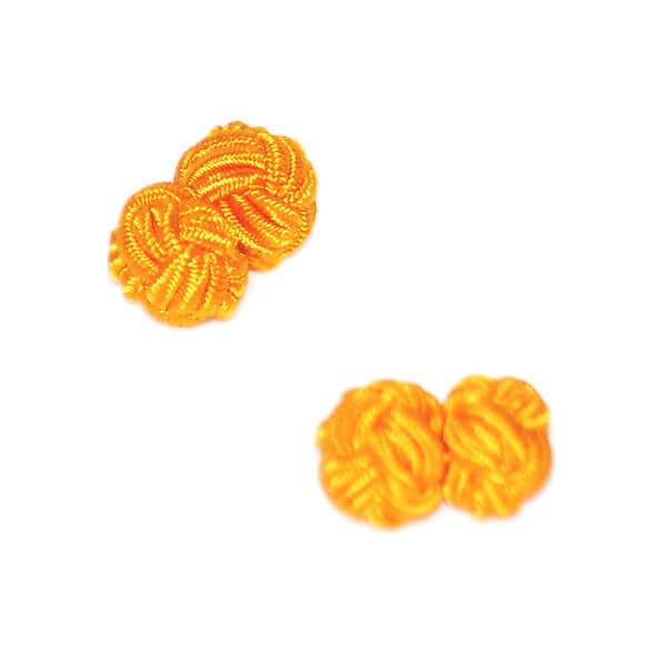 Orange Manschettknopar rund