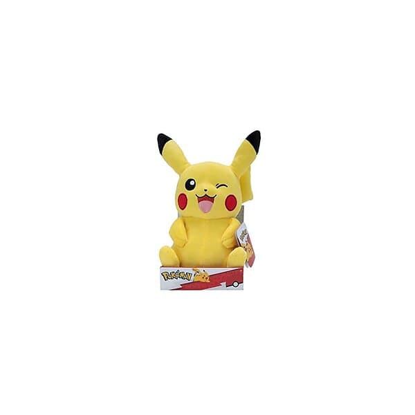 Pokémon PKW3106 Official & Premium Quality 12-inch Pikachu Adorable, Ultra-Soft, Plush Toy, Perfect for Playing & Displaying-Gotta Catch ‘Em