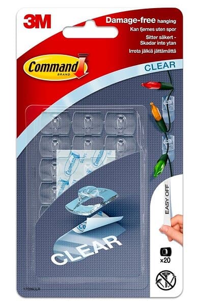 3M Command Kabelhållare Små 20-pack