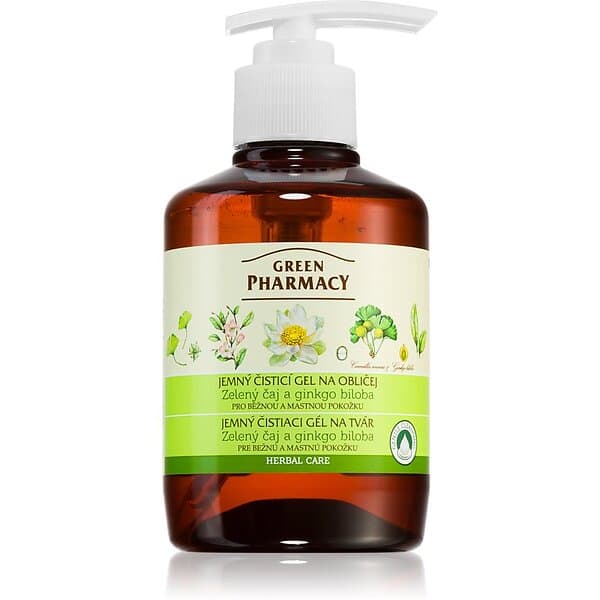 Green Pharmacy Face Care Tea Mild rengörande gel för fet och blandhud 270ml