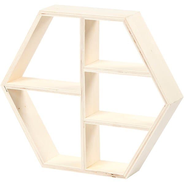 Creativ Company Förvaringshylla, H: 25 cm, D: 5 cm, B: 28,5 cm, 1 st.