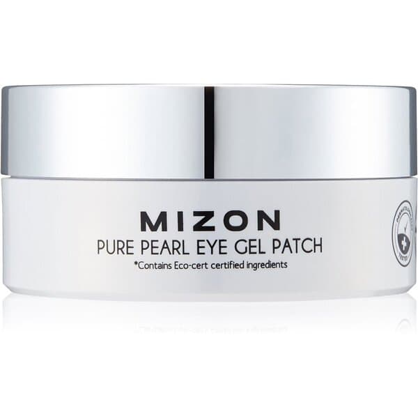 Mizon Pure Pearl Eye Gel Patch Hydrogel ögonmask för att behandla svullnad och mörka ringar 60 st.