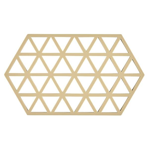 Zone Denmark Triangles grytunderlägg 14x24 cm Warm sand
