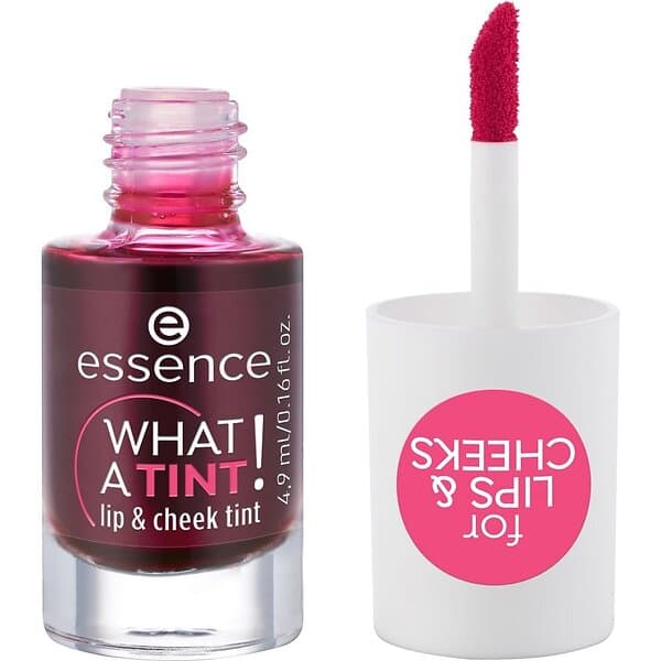 Essence WHAT A TINT! Flytande puderrouge och läppglans 4,9ml female