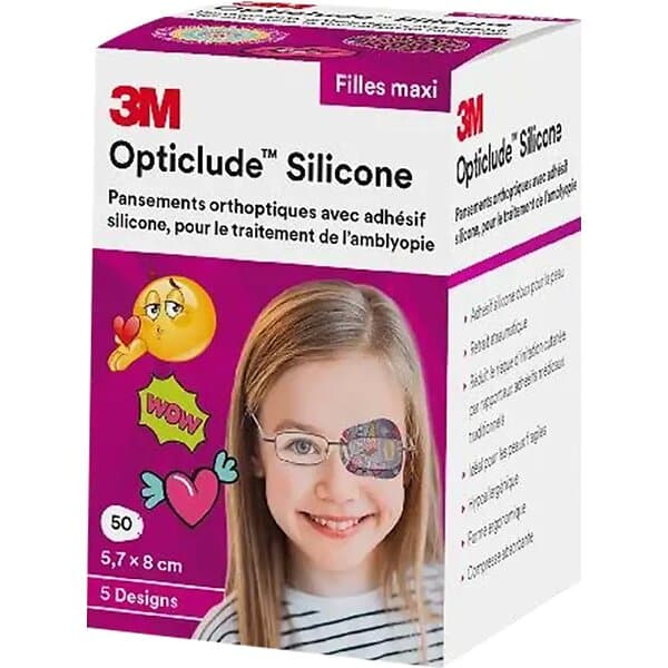 Opticlude Silicone Maxi, flickmotiv 50 st