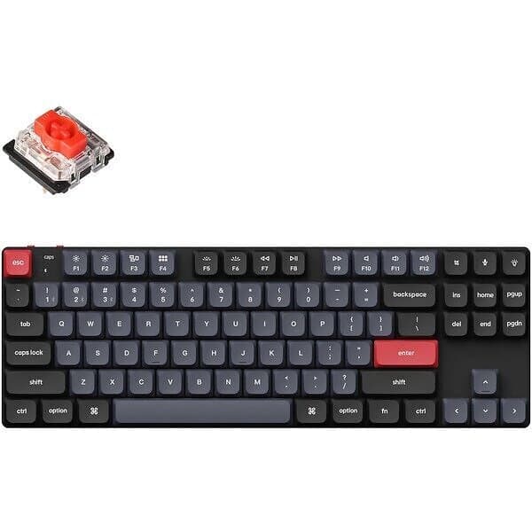 Keychron K1 Pro TKL Gateron Red Switch (Nordisk)