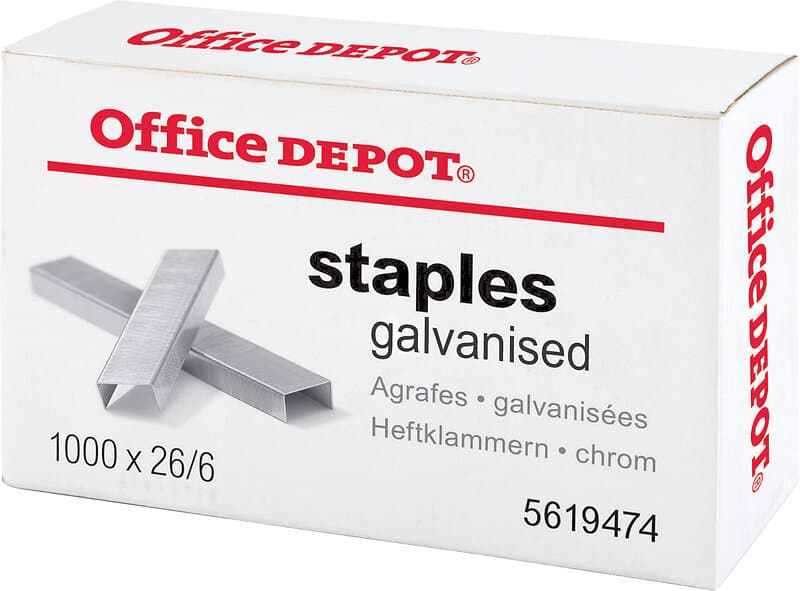 Office Depot Häftklammer 26/6 1000 st/fp