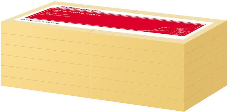 Office Depot Notis Sticky 76 x mm gul 12 st/fp