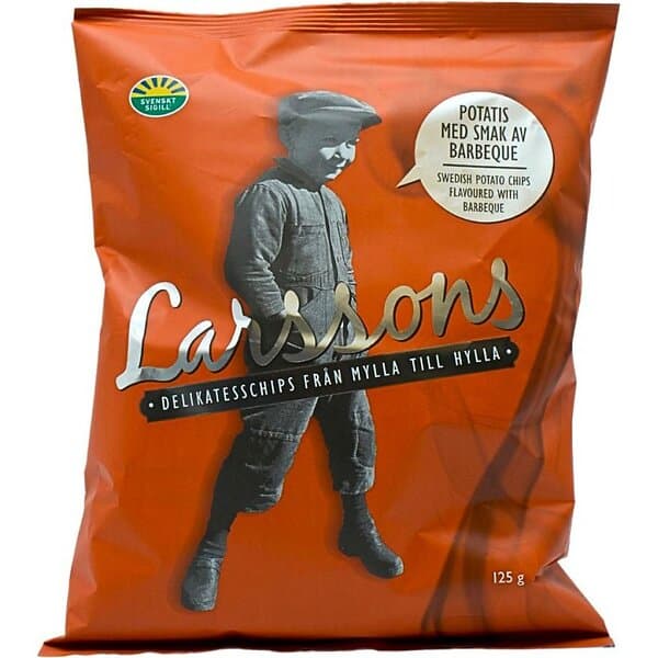 Larssons Chips Barbeque 125g