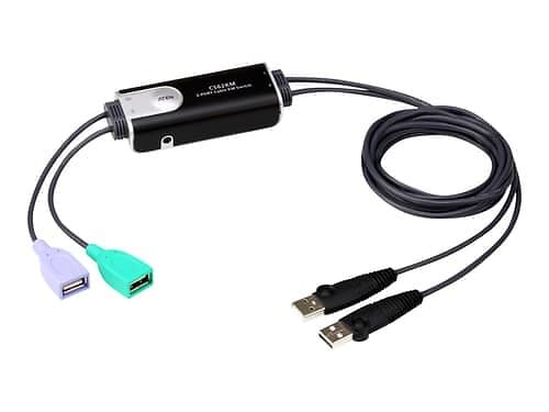 Aten Cs62km 2-port Usb Boundless Cable Km Switch