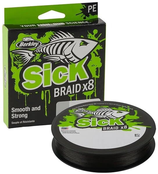 Berkley Sick Braid 300m Black 0,14mm Høyytelses supermykt multifilament snøre