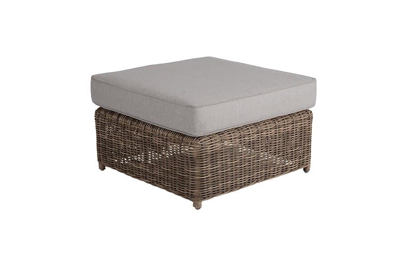 Brafab Glendon fotpall Rustik med beige dyna