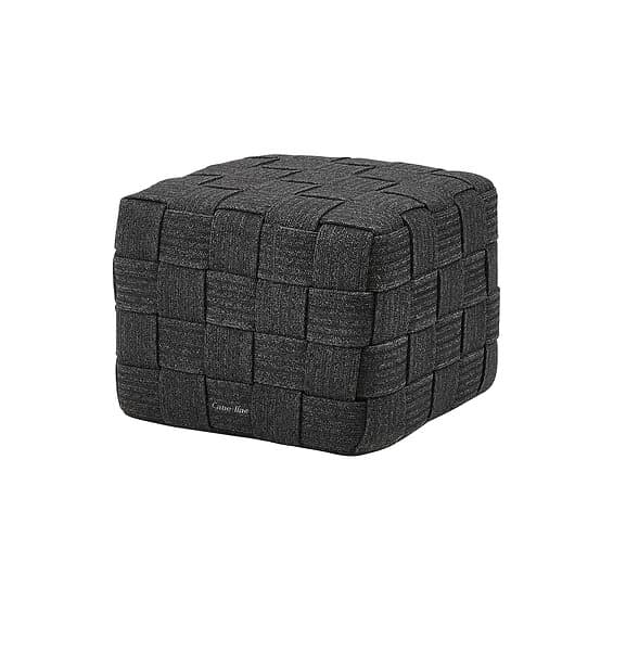 Cane-Line Cube fotpall Dark grey 50 x 50 cm
