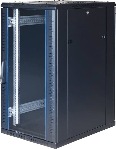 Toten G6 19" Rackskåp 22u 600x800 Glas/perforerad Dörr