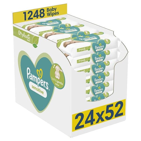 Pampers Sensitive Baby Våtservetter 24x52 st.