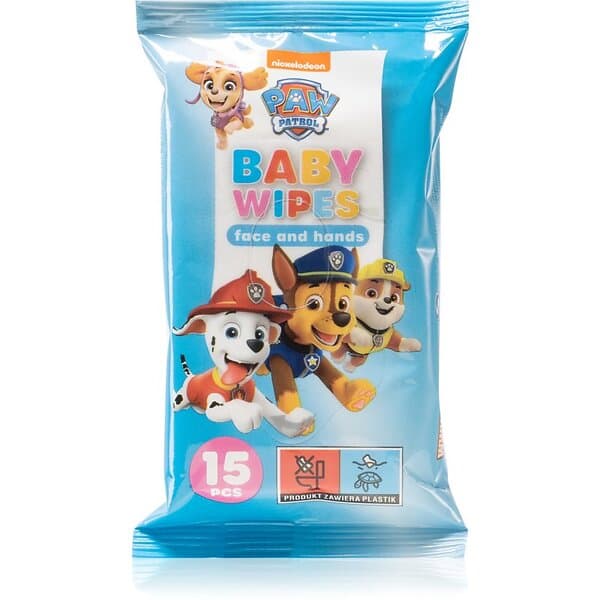 Nickelodeon Paw Patrol Baby Wipes våtservetter för barn 15 st. 