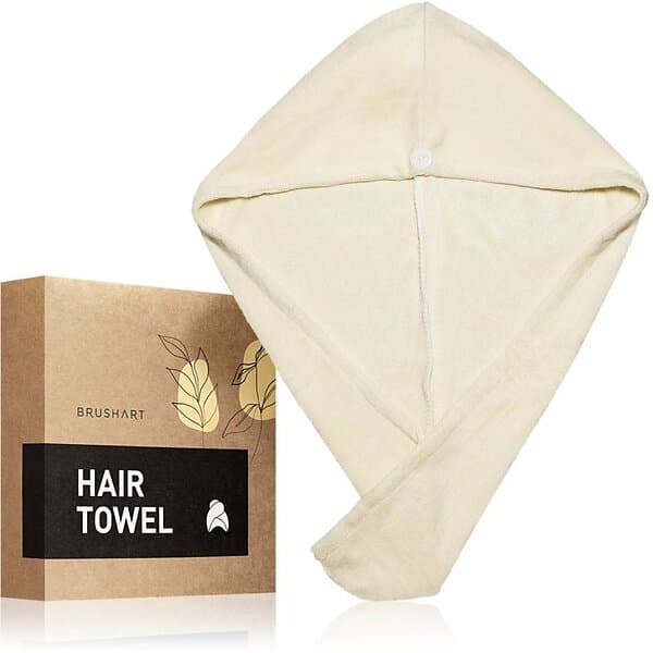 BrushArt Home Salon Hair towel Handduk för hår Cream