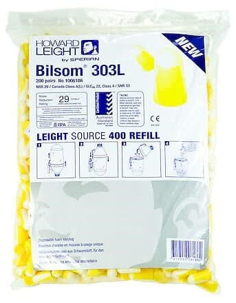 Howard Leight Bilsom 303L Öronproppar strl L, 20 x 10 par