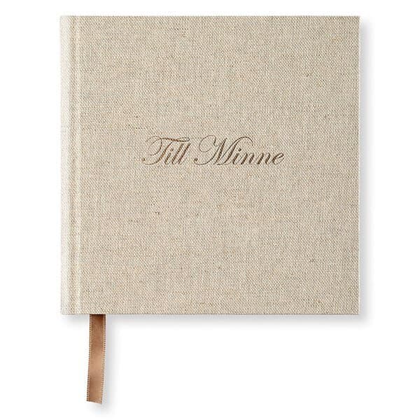 Paperstyle Minnesbok 'Till Minne' Rough Linen Textil
