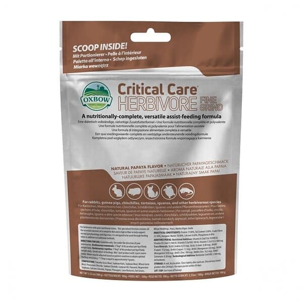 Oxbow Critical Care Herbivore Fine Grind 100g