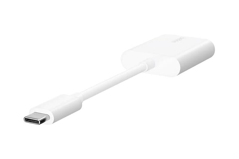Belkin Connect Audio Charge USB-C till USB-C-hörlurar/laddningsadapter ljud/USB 14 m