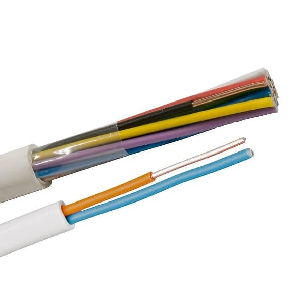 Nexans EQQRB EASY Telekabel 7 x 1,0 mm, vit 1 m, kapad
