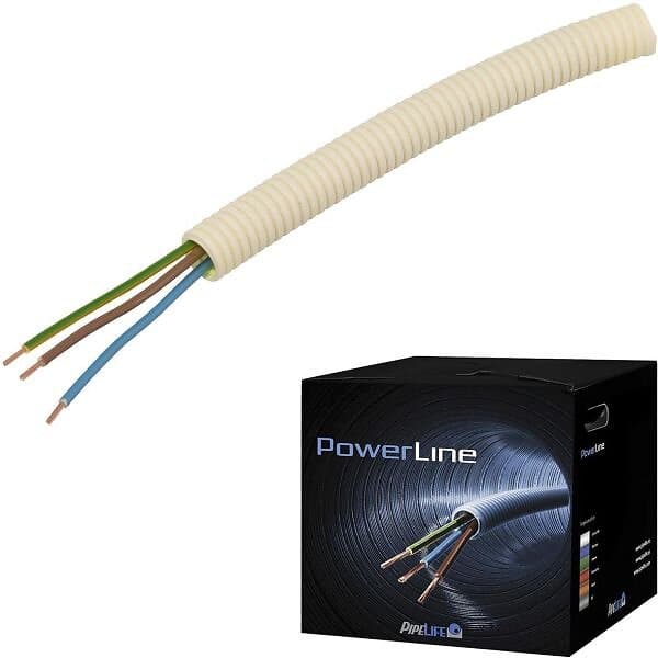 Pipelife FK PowerLine Kabel fördragen, PVC- och halogenfri 3G1,5 mm², 16 mm x 100 m