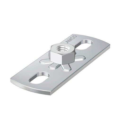 Fischer Basplatta med 8 mm Gänga 80x30 mm