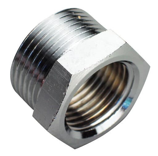 Förkromad nippelmuff G15xG10