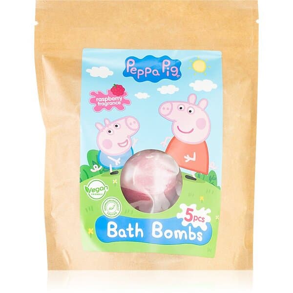 Peppa Pig Bath Bombs Sprudlande badbomb 5x50g unisex