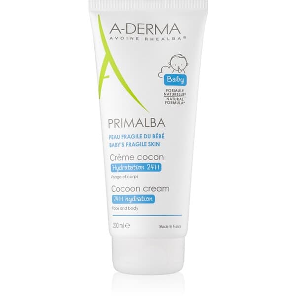 A-Derma Primalba Baby Skyddande Kräm För Barn Med Återfuktande Effekt Ansiktet Och Kroppen 200ml