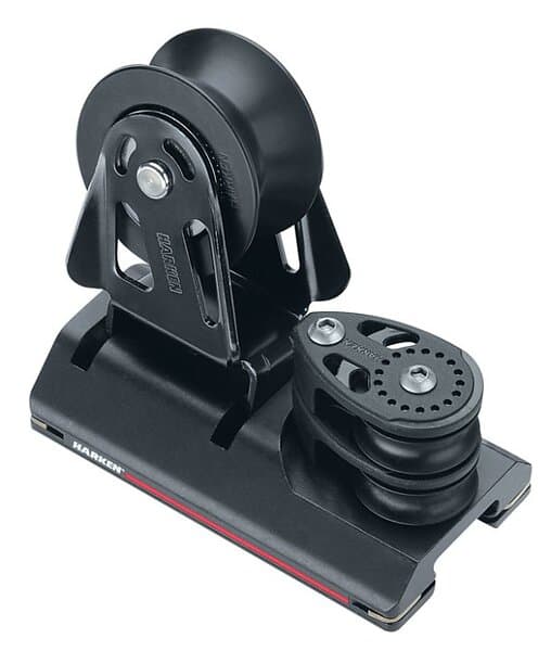 Harken Midrange 4:1 Genoa Lead Performance Car Pulley Svart