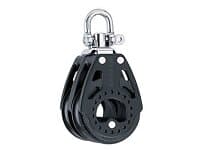Harken Double Carbo 57 Mm Pulley Svart