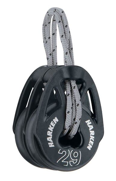 Harken Double Carbo T2 Block 29 Mm Svart