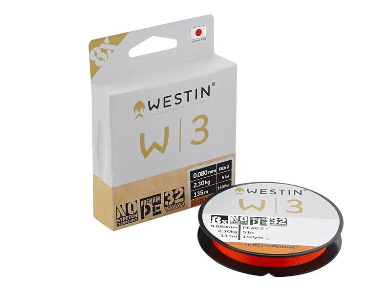Westin Fishing W3 8-Braid Dutch Orange 135m/150yds 0,128mm