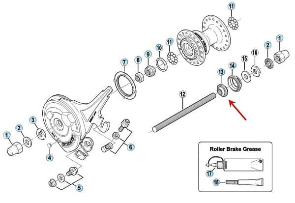 Shimano konus HB-4400 M9 x 10,4