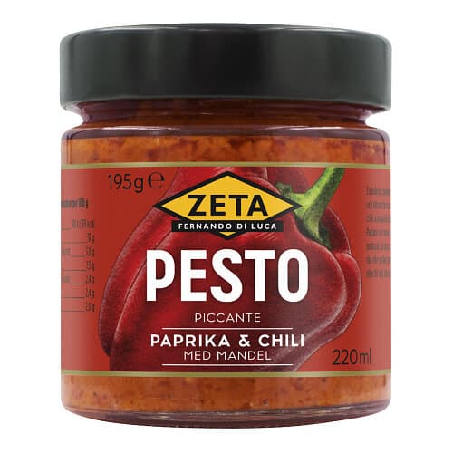 Zeta Pesto Piccante Paprika & Chili 195g