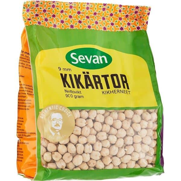 Sevan Kikärtor Torkade 9mm 900g