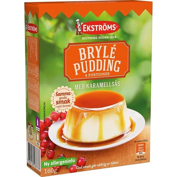 Ekströms Brylépudding med Karamellsås 160g