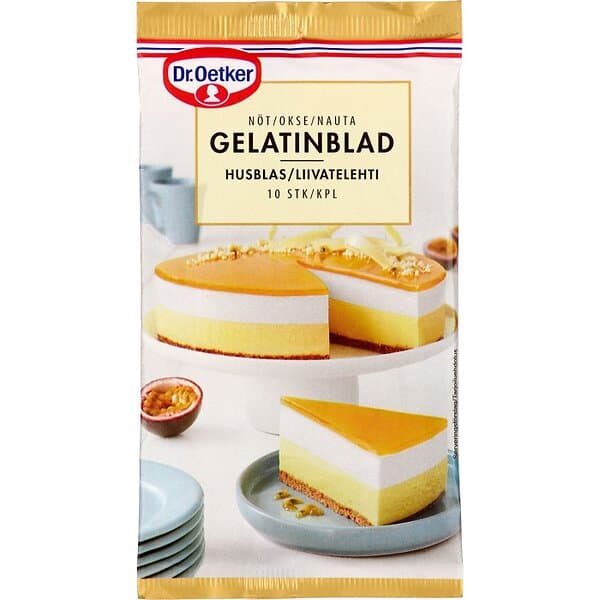 Dr Oetker Dr. Gelatinblad (Nötkreatur) 10st